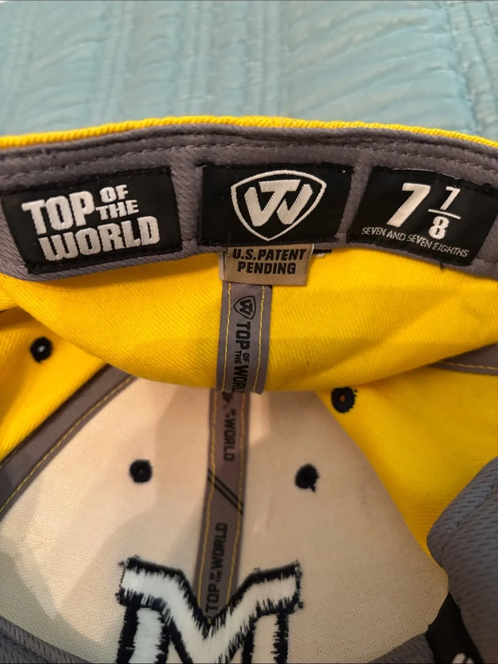 Top of the World univ of Michigan Yellow Baseball Cap. NWOT